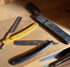 Vintage Straight Razors with Cases  Lot of 2