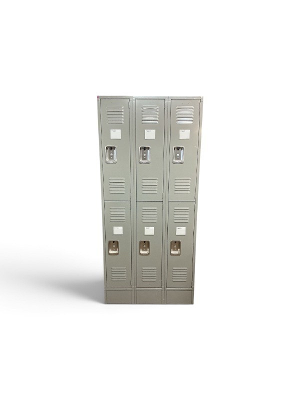 Lyon 6-Tier Steel Locker Bank Retail $1099
