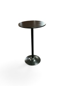 Single Pedestal Pub Table- Black $549