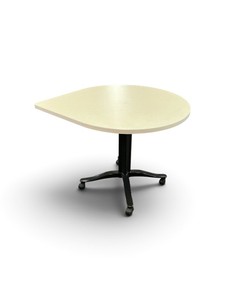 Herman Miller Teardrop-Shaped Portable Table on Wheels Retail $899