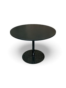 Round Pedestal Accent TableBlack Retail $699