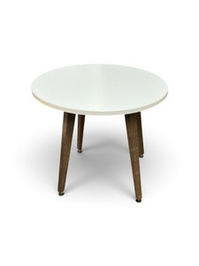 Mid-Century Modern Round Dining Table Retail $599
