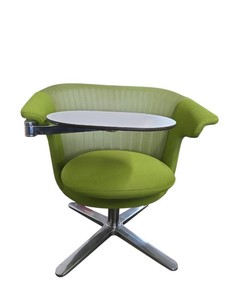 Steelcase i2i Office Swivel Lounge Chair with Tablet ArmLime Retail $2600