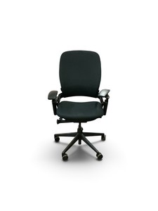 black Steelcase Leap V2 Ergonomic Office Chair.