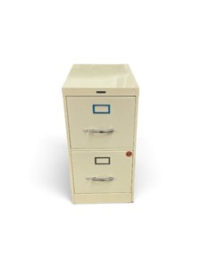 2-drawer vertical metal filing cabinet