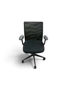 black mesh task chair