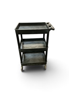 3-Shelf Plastic Utility Cart