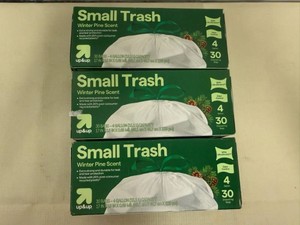 3x 30ct 4 Gallon Trash Bags