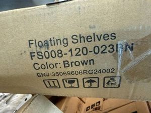 Set of 2- 47.2 Floating Shelves-Brown