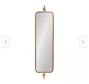 9x36 Kasota Slim Panel Mirror-Antique Gold