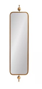 9x36 Kasota Slim Panel Mirror-Antique Gold