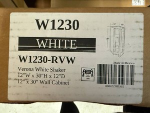 Verona White Shaker Wall Cabinet & 2x 3 Filler Strip