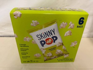 3x6ct Skinny Pop Orignal Popcorn
