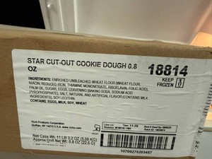 224ct Star Cut-Out Cookie Dough