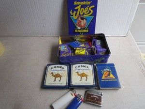 Camel Tins, Matchbooks, Card Deck