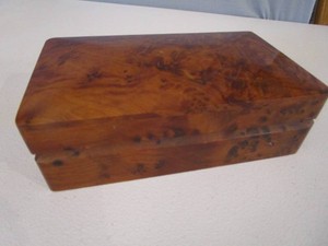 Wood Burl Covered Box