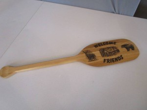 Welcome Friends Mini Canoe Paddle