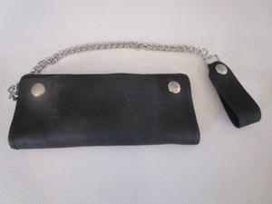 Leather Wallet, Belt Loop & Chain