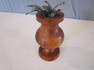 Hand Turned Wooden Vase