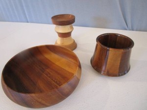 Wooden Candle Stand, Bowl