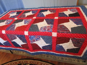 Patriotic Quilt, 48x 62