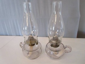 Antique Finger Kerosene Lamps