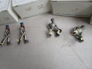 Pewter Mini Hockey & Baseball Figures
