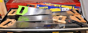 Drawer Full of Hand Saws