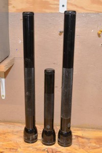 Three Maglite Flashlights