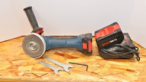 Bosch 18V Cordless Angle Grinder with 2 Batteries & Charger
