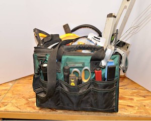 Tool Bag Loaded with Assorted Tools
