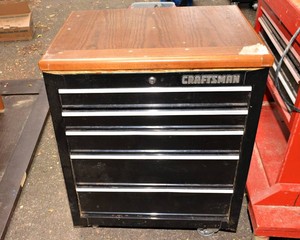 Craftsman Rolling Tool Chest with Handcrafted Top