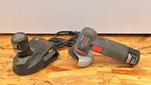 Bosch GWS12V-30 Angle Grinder with 2 Batteries & Charger
