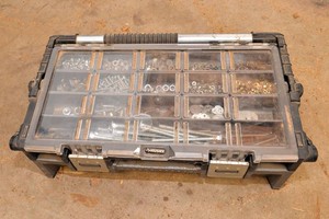 Husky Tool Organizer Full of Fasteners