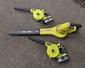 Ryobi Cordless Blowers with 3 Batteries