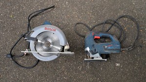 Set of 2 Bosch Corded Tools - Circular Saw and Jigsaw