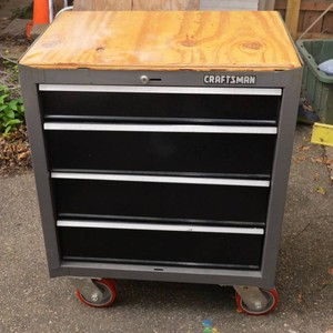 Craftsman Rolling Tool Chest with Wood Top