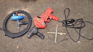 Bauer Self-Feeding Handheld Drain Cleaner & Accessories