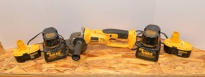 DeWalt DC411 Cordless Cut Off Tool with 3 Batteries & 2 Chargers