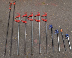 Large Assortment of Pipe Clamps