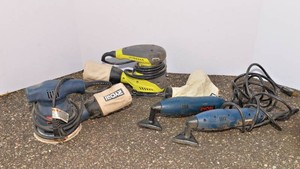 Set of 4 Ryobi Sanders