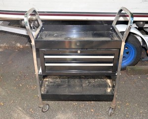 Black Rolling Tool Cart