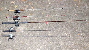 Assorted Fishing Rods & Reels