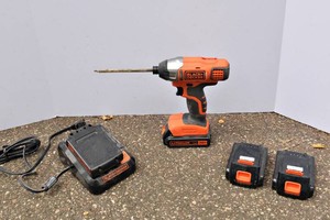 Black & Decker Drill, Batteries & Charger