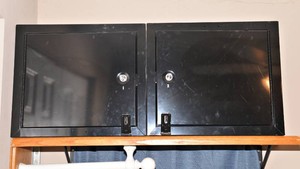 Set of 2 Small Safe Cabinets
