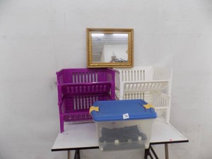 Home Items. Baskets - Mirror - Tote - Plastic Fitting