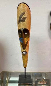 Nice Carved &amp Detailed Room &amp Board Decorative African Display Mask #1