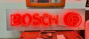 Awesome Vintage BOSCH Lighted Neon Advertising Sign&nbsp
