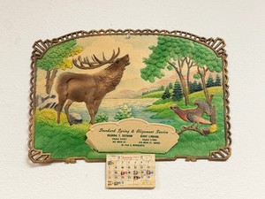 Vintage 1961 Embossed Saint Paul, Minn Advertising Calendar for Service Station&nbsp
