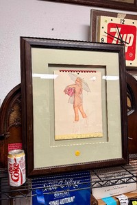 Framed Complete 1947 Pinup Calendar